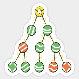 Programmer Christmas Tree - Funny Programming Jokes - Light Color Sticker